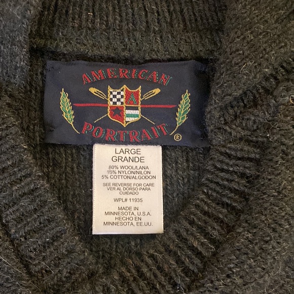 Men's vintage American Portrait Sweater - Picture 6 of 7